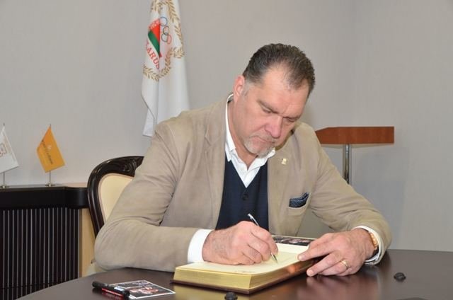 Baltarusijos olimpinio komiteto nuotr./Arvydas Sabonis Baltarusijoje