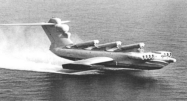Wikimedia.org nuotr./Sovietų ekranoplanas