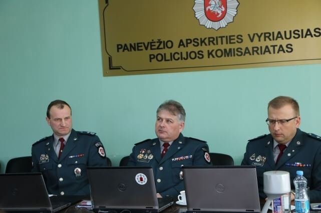 Panevėžio aps. VPK nuotr./(iš kairės) Vidas Sabonis, Egidijus Lapinskas, Mindaugas Ambraziūnas