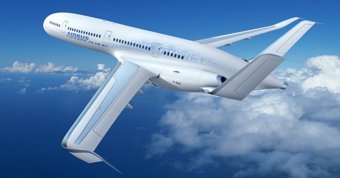 Airbus nuotr./Airbus 2050 lėktuvo konceptas