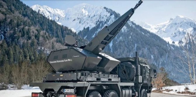 „Rheinmetall“ nuotr./Oro gynybos sistema „Skynex“ 