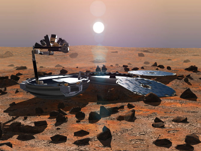 Vikipedijos nuotr./Manoma, kad prieš 11 m. dingęs Marso zondas „Beagle 2“ galėjo būti atrastas 