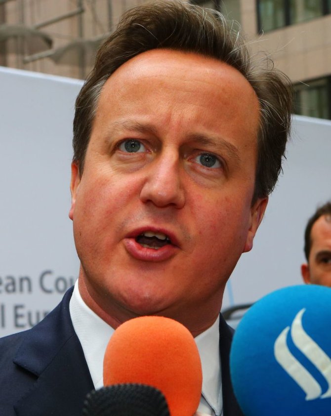 Scanpix/Sipa USA nuotr./Didžiosios Britanijos premjeras Davidas Cameronas
