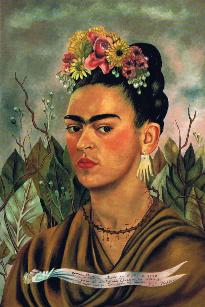 AOP nuotr./Fridos Kahlo autoportretas (1940 m.)