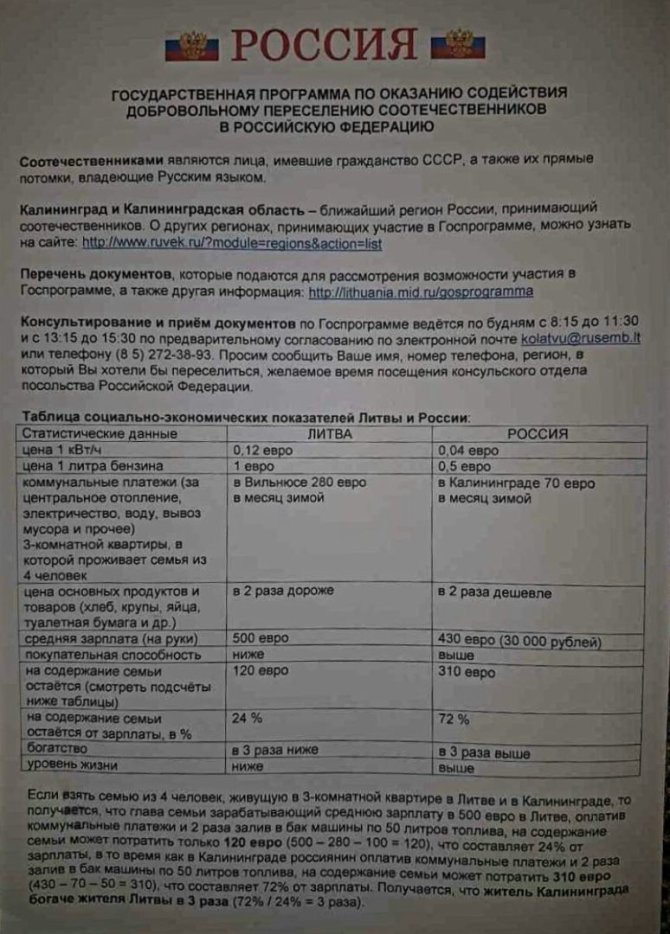 15min skaitytojo nuotr./Rusijos informacinis lapelis, įmestas į vilniečio pašto dėžutę
