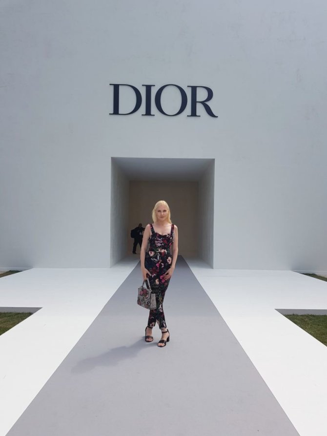 Asmeninio albumo nuotr./Marija Lama „Christian Dior“ aukštosios mados šou Paryžiuje