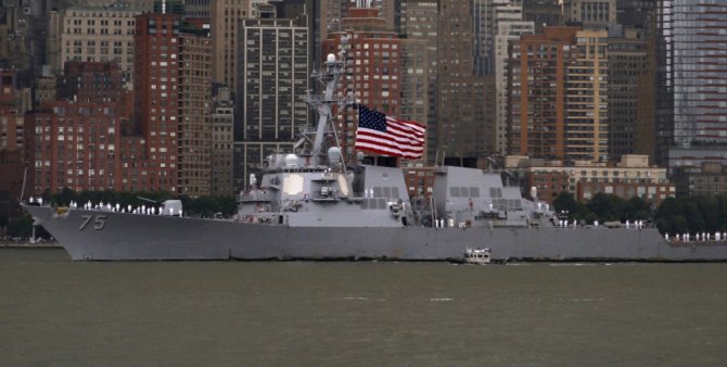 „Reuters“/„Scanpix“ nuotr./JAV eskadrinis minininkas „USS Donald Cook“