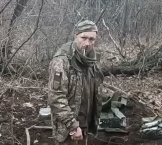 Stop kadras iš video/Sušaudytas Ukrainos karys