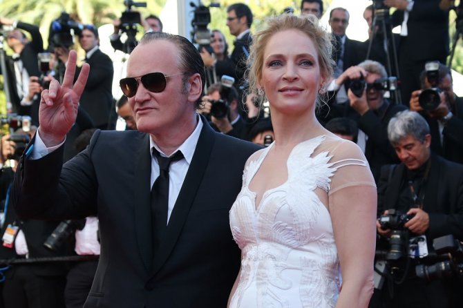 AFP/„Scanpix“ nuotr./Uma Thurman ir Quentinas Tarantino