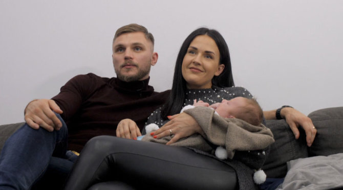 TV3 nuotr./Sergejus Maslobojevas su žmona Airine