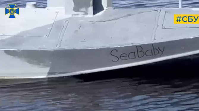 Ukrainos saugumo pajėgos/Bepilotis jūrinis dronas „Sea Baby“