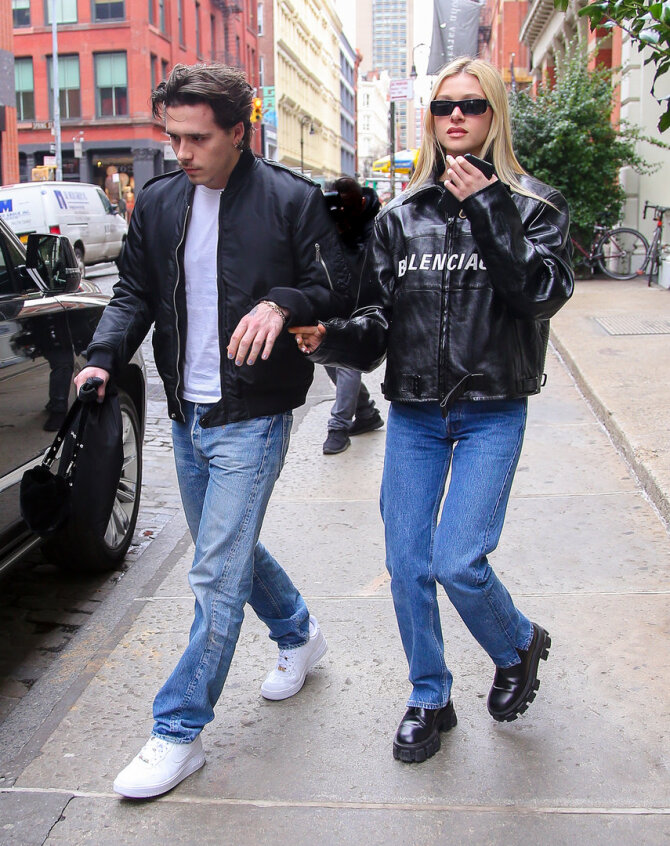 Vida Press nuotr./Brooklynas Beckhamas su sužadėtine Nicola Peltz