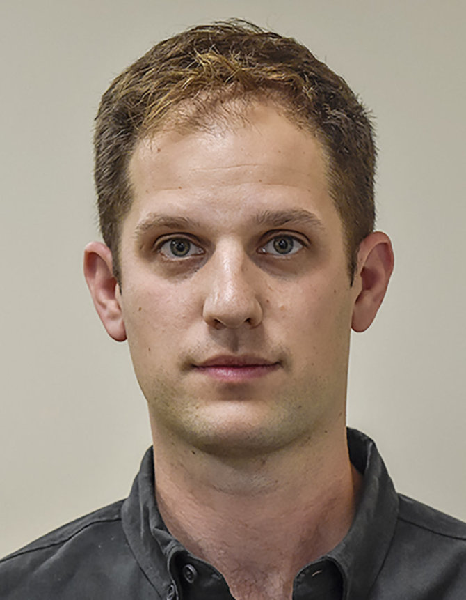 „AFP“/„Scanpix“/Sulaikytas žurnalistas Evanas Gershkovichas
