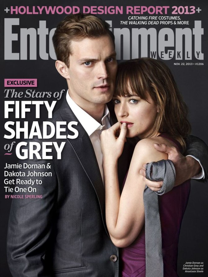 „Entertainment Weekly“ viršelis/Jamie Dornanas ir Dakota Johnson