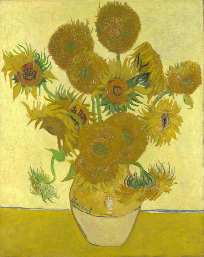 Public Domain nuotr./Vincent van Gogh „Saulėgrąžos“ (1888)