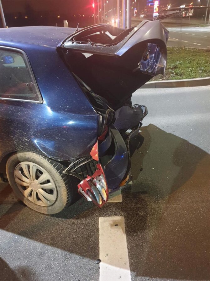 Reidas TV nuotr./Klaipėdoje girtas vairuotojas sukėlė avariją