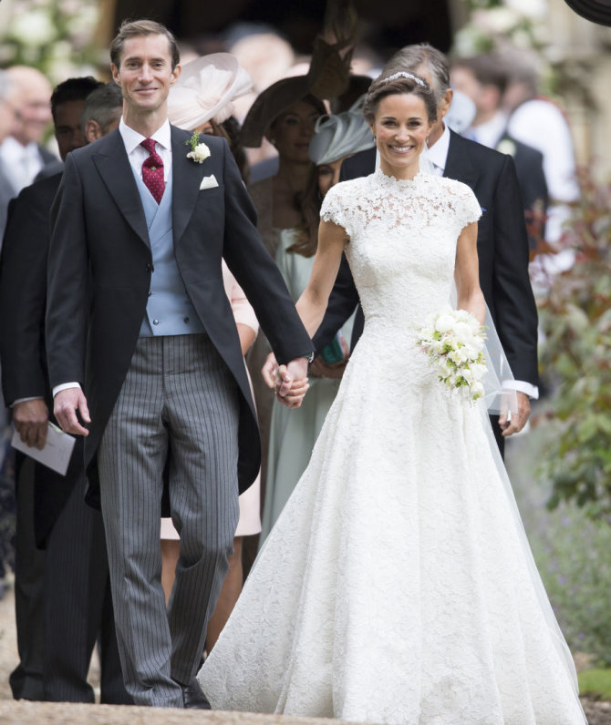 Vida Press nuotr./Pippa Middleton ir Jamesas Matthewsas