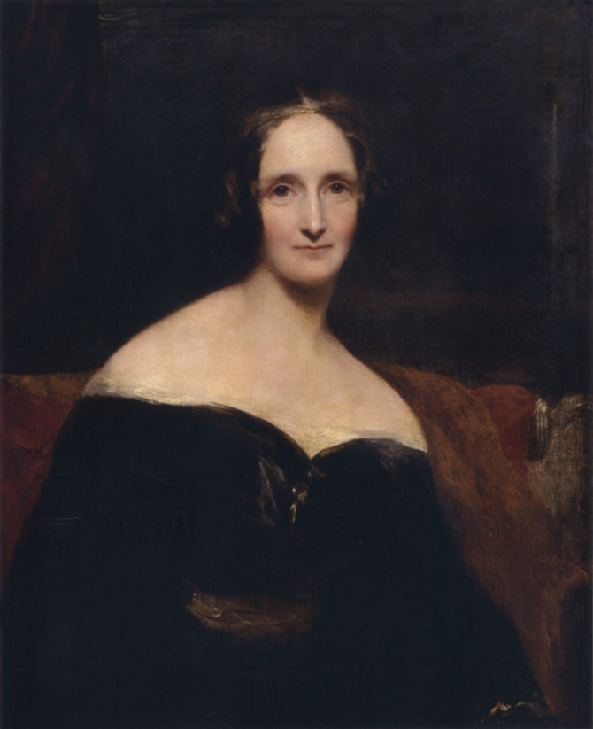 Richardo Rothwello pieš./Pirmosios mokslinės fantastinės knygos autorė Mary Shelley
