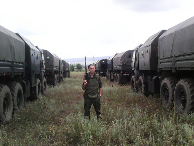 Socialinių tinklų nuotrauka/Rusijos kariai Ukrainoje