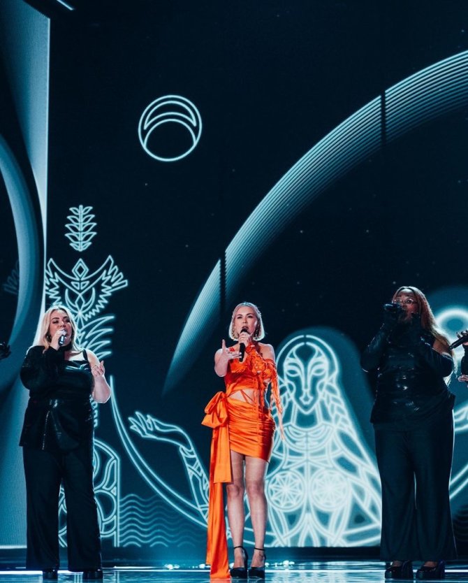 EBU nuotr./Monika Linkytė pirmoje „Eurovizijos“ repeticijoje