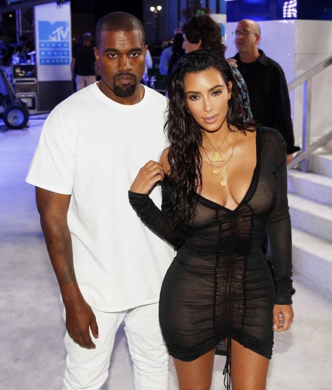 „Reuters“/„Scanpix“ nuotr./Kanye Westas ir Kim Kardashian 