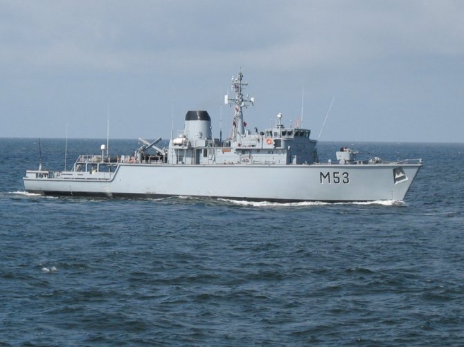 Karinių jūrų pajėgų nuotr./Laivas  „Skalvis" (M53)