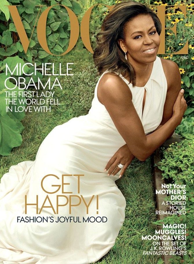 Gruodžio mėnesio  „Vogue“ viršelis/Michelle Obama „Vogue“ viršelyje
