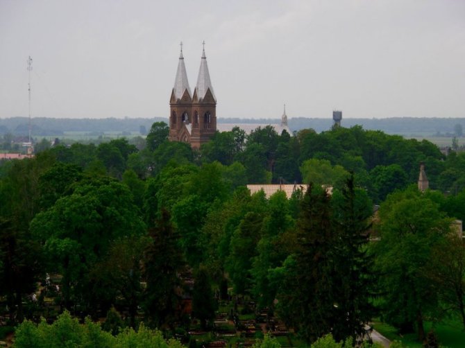 Adelės Samuolienės nuotr./Krekenava ( Panevėžio raj.) nuo apžvalgos bokšto