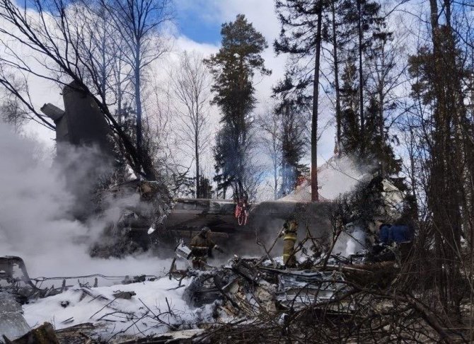 Telegram/Rusijos Ivanovo srityje sudužo karinis lėktuvas IL-76