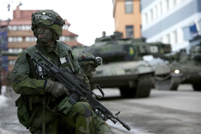 Švedijos ginkluotųjų pajėgų nuotr./Švedijos karys