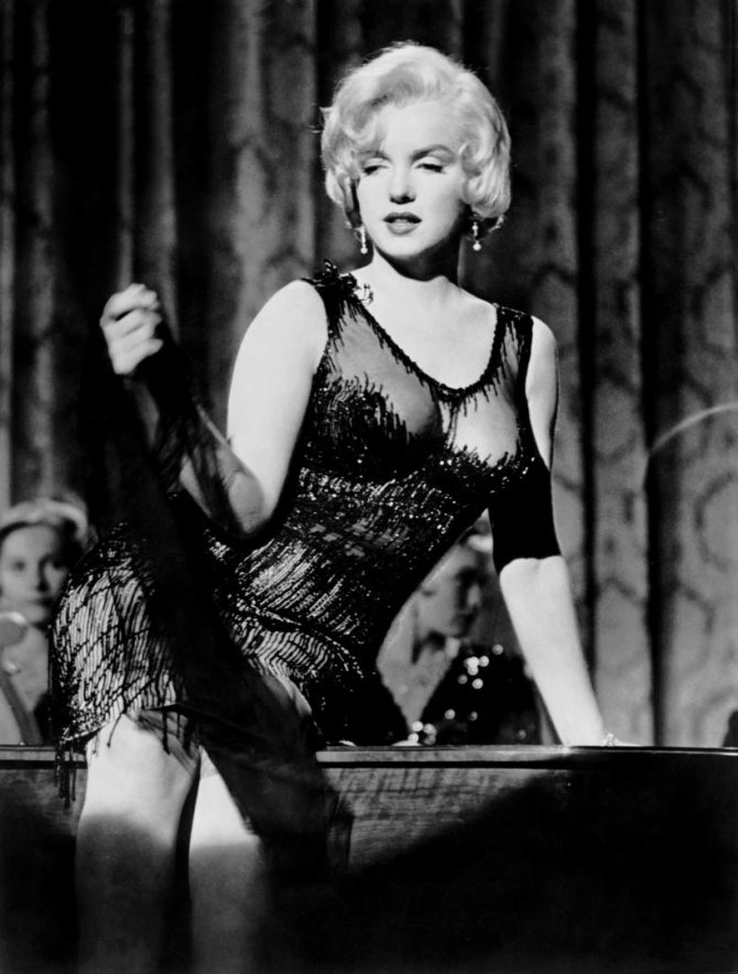 Vida Press nuotr./Marilyn Monroe filme „Džiaze tik merginos“ (1959 m.)