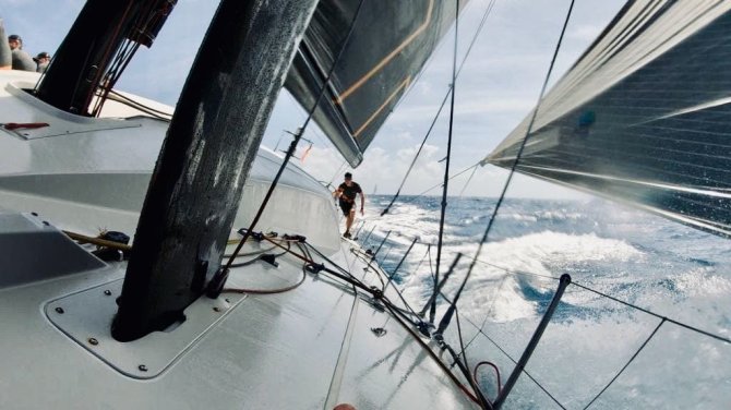 Lietuvos buriuotojų sąjungos nuotr./„Ambersail 2“ jachta „St. Maarten Heineken“ regatoje