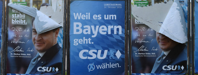 AFP/„Scanpix“ nuotr./CSU reklama Bavarijoje