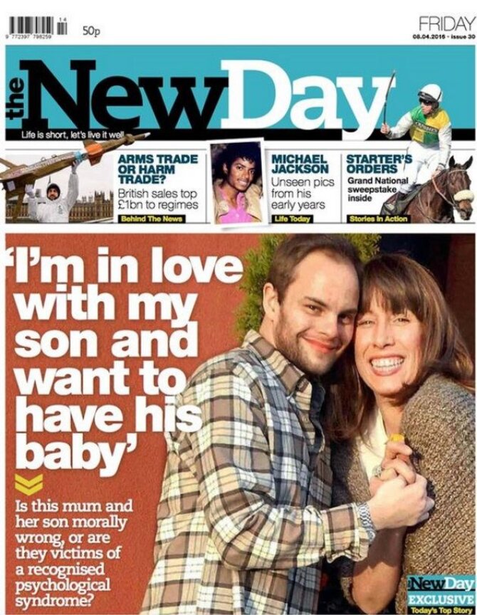 „The New Day“ nuotr./Keisčiausia pasaulio pora: britė Kim West įsimylėjo savo sūnų, kurį kūdikystėje atidavė įvaikinti