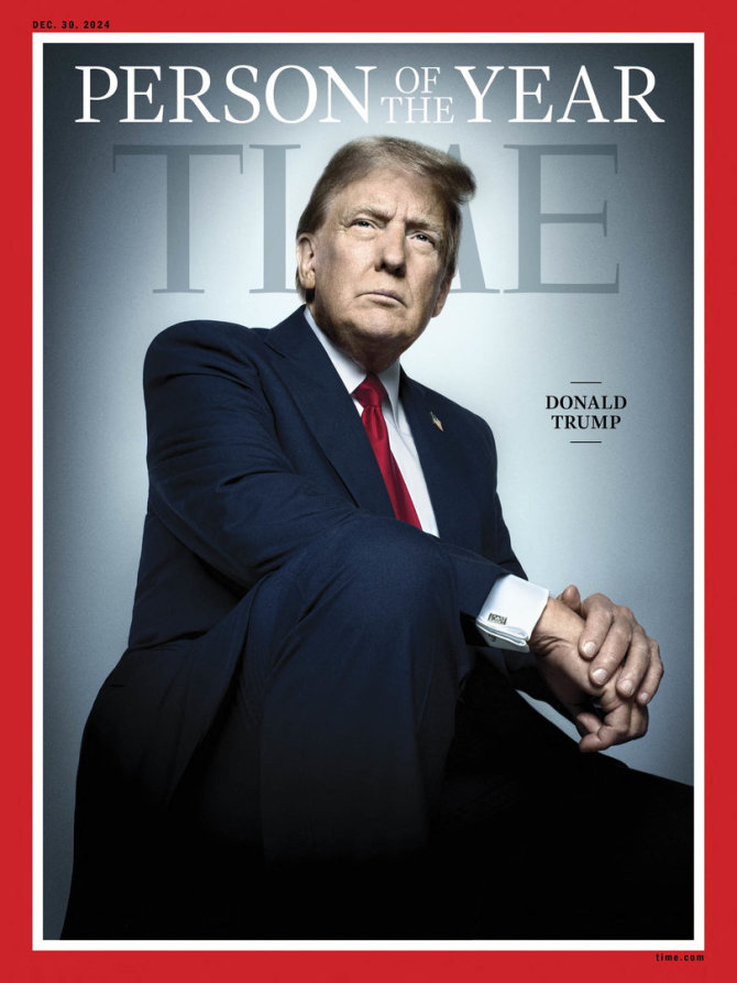 AFP/„Scanpix“ nuotr./Donaldas Trumpas – žurnalo „Time“ metų žmogus