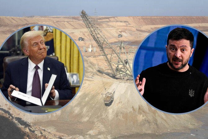 15min koliažas/Donaldas Trumpas ir Volodymyras Zelenskis