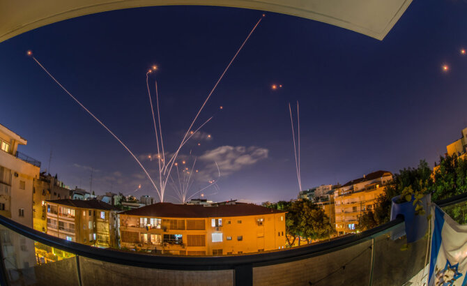 Shutterstock nuotr./„Geležinis kupolas“ Izraelyje („Iron Dome“)