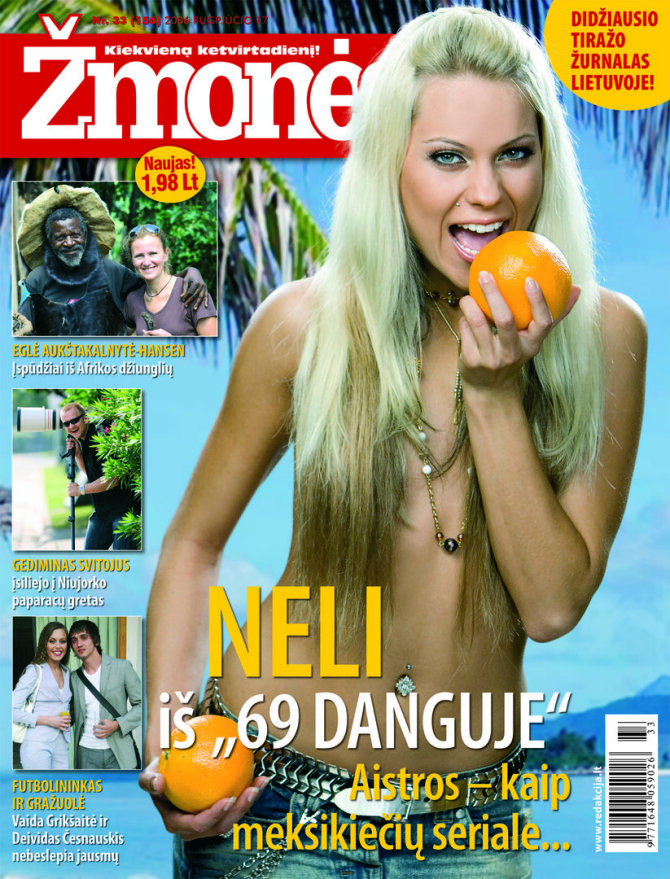 Žurnalo „Žmonės“ viršelis/Nijolė Pareigytė ant žurnalo „Žmonės“ viršelio