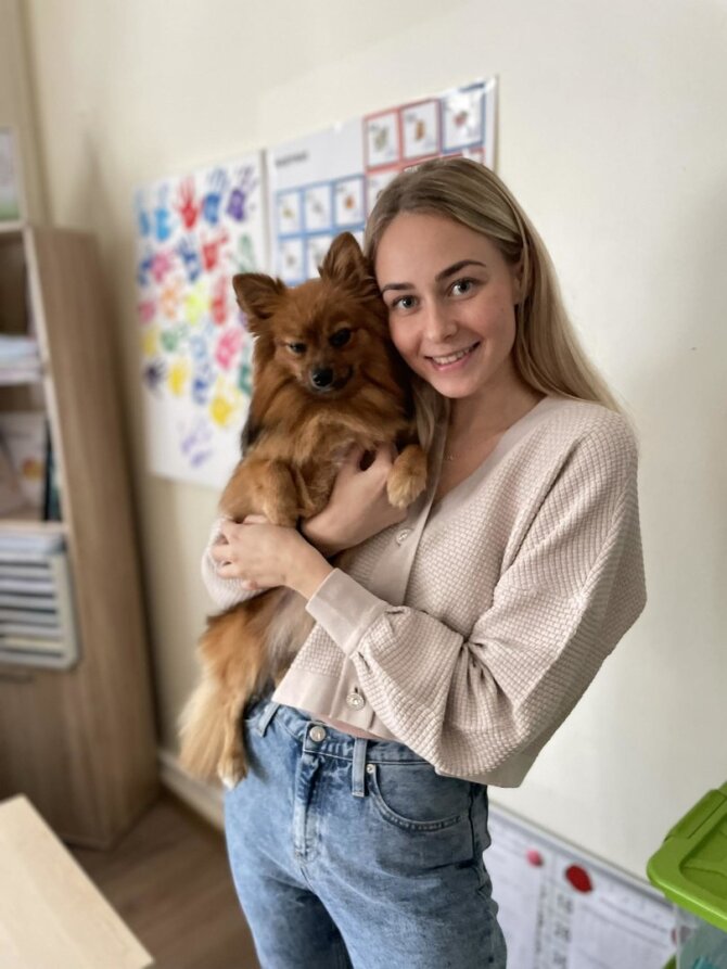 Asmeninė nuotr./Greta su mylimu augintiniu