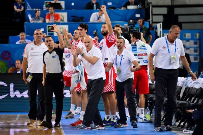 AFP/„Scanpix“ nuotr./Kroatijos krepšinio rinktinė