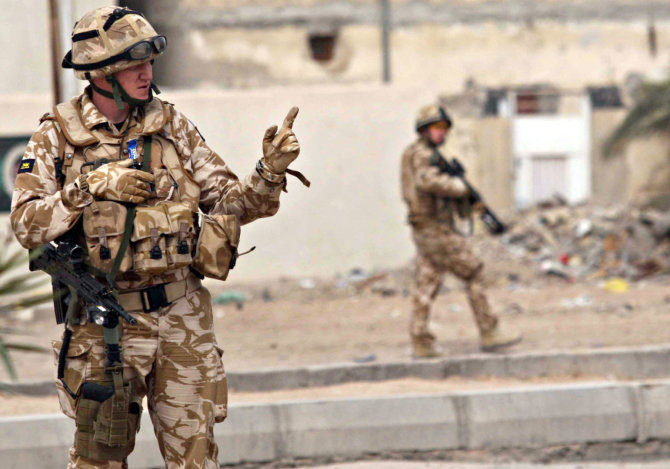 AFP/„Scanpix“ nuotr./Britų kariai Irake