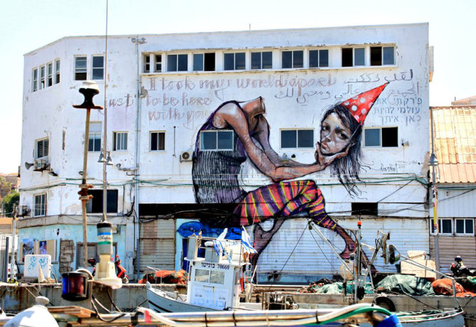 Kelioniuakademija.lt nuotr./Grafitis Tel Avive