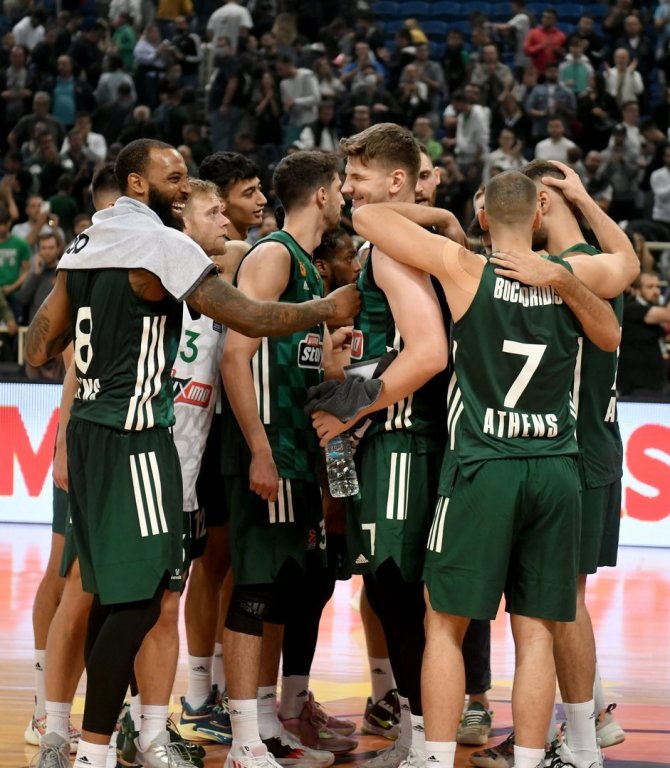 „Panathinaikos“ klubo nuotr./Atėnų „Panathinaikos“ žaidėjai