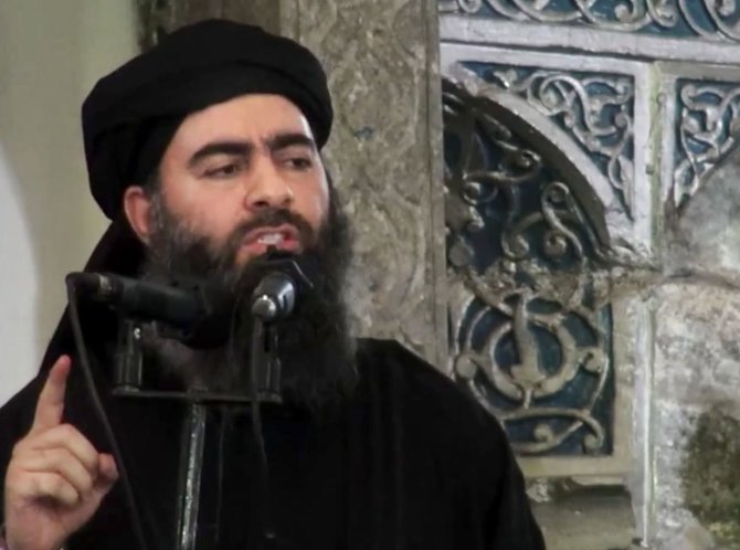 AFP/„Scanpix“ nuotr./Abu Bakras al Baghdadi Nurio mečetėje