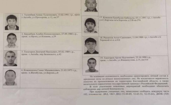 Aktobės mieste siautėjusi gauja