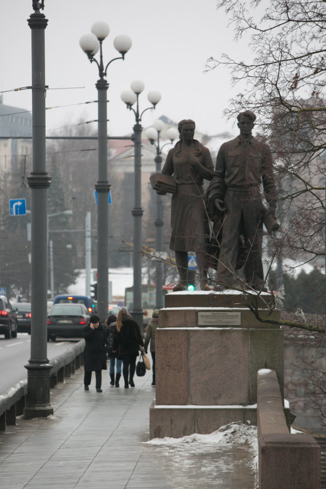 Juliaus Kalinsko/15min.lt nuotr./Žaliojo tilto skulptūros