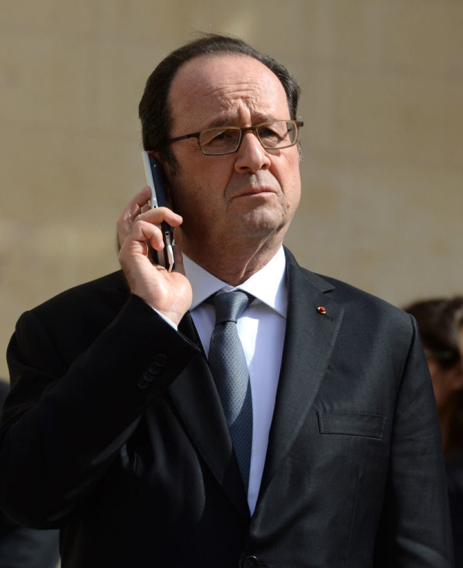 AFP/„Scanpix“ nuotr./Prancūzijos prezidentas Francois Hollande'as