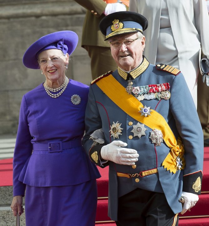 „Scanpix“ nuotr./Danijos karalienė Margrethe II ir princas konsortas Henrikas