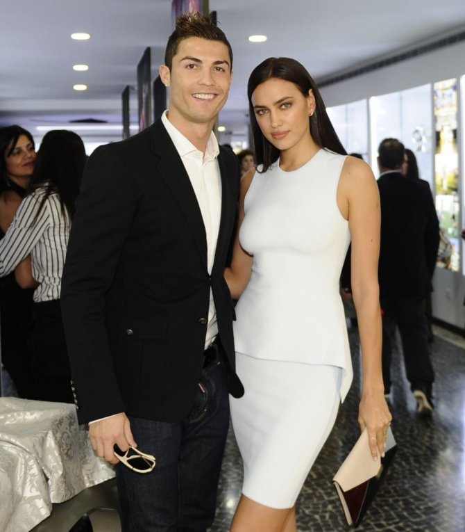 AFP/„Scanpix“ nuotr./Cristiano Ronaldo ir Irina Shayk