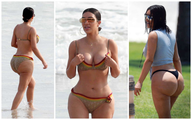 Vida Press nuotr./Nuotraukos iš šių atostogų Meksikoje Kim Kardashian privertė stačia galva nerti į sportą